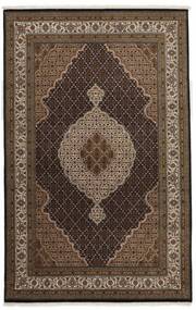 絨毯 タブリーズ Indi 193X304 茶色/ブラック (ウール, インド)