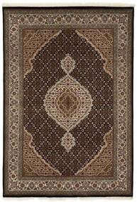 絨毯 オリエンタル タブリーズ Indi 147X201 ブラック/茶色 (ウール, インド)