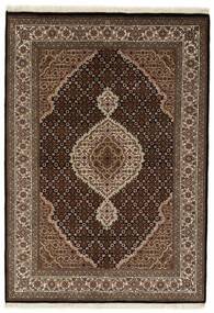 絨毯 オリエンタル タブリーズ Indi 144X204 茶色/ブラック (ウール, インド)