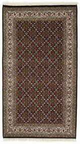 91X161 絨毯 オリエンタル タブリーズ Indi 茶色/ブラック (ウール, インド)
