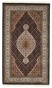 絨毯 タブリーズ Indi 95X162 茶色/ブラック (ウール, インド)