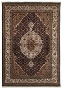  Orientalischer Täbriz Indi Teppich 169X242 Braun/Schwarz Wolle, Indien