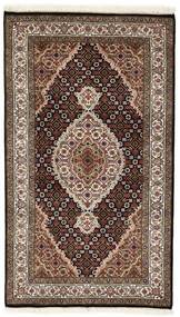 Tabriz Indi Rug 93X161 Brown/Black Wool, India