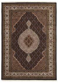  Orientalischer Täbriz Indi Teppich 173X243 Braun/Schwarz Wolle, Indien