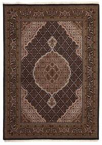 絨毯 オリエンタル タブリーズ Indi 175X247 ブラック/茶色 (ウール, インド)