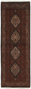 絨毯 ペルシャ ビジャー Zandjan 86X250 廊下 カーペット ブラック/茶色 (ウール, ペルシャ/イラン)