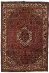 Bidjar Zandjan Teppich 196X292 Schwarz/Dunkelrot Wolle, Persien/Iran