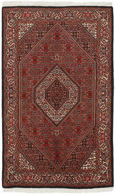  Orientalischer Bidjar Zandjan Teppich 113X183 Schwarz/Dunkelrot Wolle, Persien/Iran