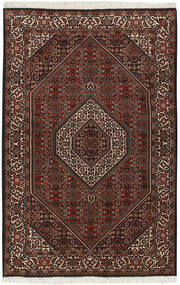 112X172 Dywan Orientalny Bidżar Zandjan Czarny/Ciemnoczerwony (Wełna, Persja/Iran)