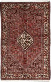  Orientalischer Bidjar Zandjan Teppich 141X223 Schwarz/Dunkelrot Wolle, Persien/Iran