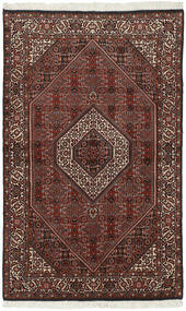  Orientalischer Bidjar Zandjan Teppich 112X181 Schwarz/Dunkelrot Wolle, Persien/Iran