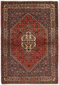 105X150 Tapete Oriental Bijar Zandjan Preto/Vermelho Escuro (Lã, Pérsia/Irão)