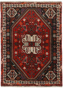  Orientalsk Kashghai Tæppe 116X162 Sort/Mørkerød Uld, Persien/Iran