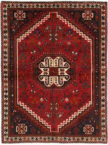  Kashghai Rug 126X168 Persian Wool Black/Dark Red Small