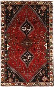  Persialainen Kashghai Matot Matto 164X264 Musta/Tummanpunainen (Villa, Persia/Iran)