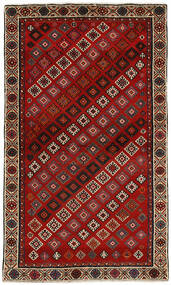 135X228 Kashghai Vloerkleed Oosters Donkerrood/Zwart (Wol, Perzië/Iran)