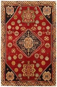  Kashghai Rug 205X307 Persian Wool Dark Red/Brown