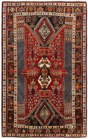 164X253 Kashghai Teppich Orientalischer Schwarz/Braun (Wolle, Persien/Iran)