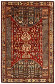 絨毯 オリエンタル Kashghai 180X270 ブラック/茶色 (ウール, ペルシャ/イラン)