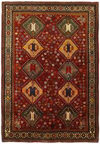 200X290 絨毯 オリエンタル Kashghai ブラック/ダークレッド (ウール, ペルシャ/イラン)