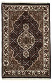 Tabriz Indi Rug 84X130 Black/Brown Wool, India