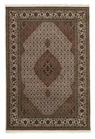  Orientalsk Tabriz Indi Tæppe 164X245 Sort/Brun Uld, Indien