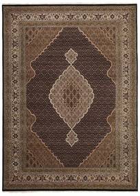  Orientalischer Täbriz Indi Teppich 269X370 Braun/Schwarz Großer Wolle, Indien