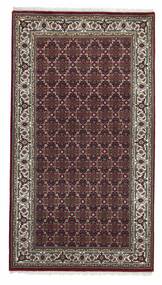 92X165 絨毯 オリエンタル タブリーズ Indi ブラック/ダークレッド (ウール, インド)