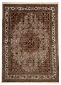  Orientalischer Täbriz Indi Teppich 244X340 Braun/Schwarz Wolle, Indien