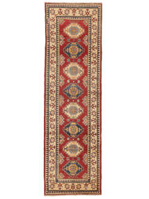  82X279 Kazak Fine Matot Käytävämatto Matto Tummanpunainen/Ruskea Afganistan Carpetvista