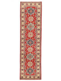  Itämainen Kazak Fine Matot Matto 82X305 Käytävämatto Ruskea/Tummanpunainen Villa, Afganistan Carpetvista
