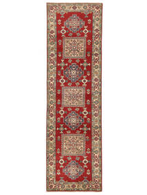 84X294 絨毯 オリエンタル カザック Fine 廊下 カーペット ダークレッド/茶色 (ウール, アフガニスタン) Carpetvista