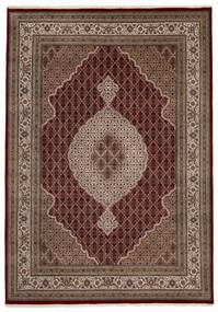  Orientalischer Täbriz Indi Teppich 245X347 Braun/Schwarz Wolle, Indien
