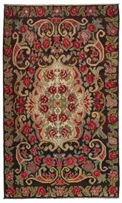  Oriental Rose Kilim Old Rug 186X314 Black/Brown Wool, Moldova