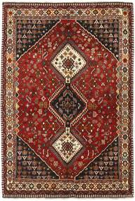 149X231 Tapete Kashghai Oriental Vermelho Escuro/Preto (Lã, Pérsia/Irão)