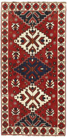 96X200 Alfombra Kashghai Oriental Rojo Oscuro/Negro (Lana, Persia/Irán
