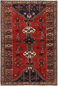  Persian Kashghai Rug 158X240 Black/Dark Red (Wool, Persia/Iran)
