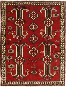 Tapete Kashghai 170X222 Vermelho Escuro/Preto (Lã, Pérsia/Irão)