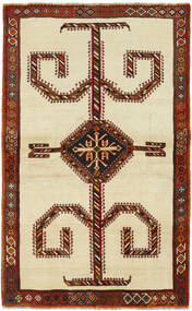 Kashghai 絨毯 115X188 ペルシャ ウール イエロー/ダークレッド 小