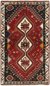 100X174 Tapete Kashghai Oriental Preto/Vermelho Escuro (Lã, Pérsia/Irão)