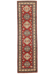  Kazak Fine Matot 82X293 Tummanpunainen/Ruskea Carpetvista