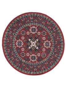 Navida Washable Ø 120 Small Red Round Cotton Rug