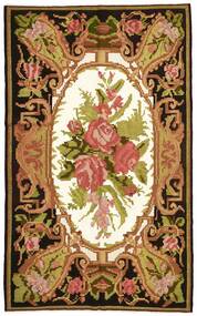 184X300 Tapete Oriental Rose Kilim Old Castanho/Preto (Lã, Moldávia)
