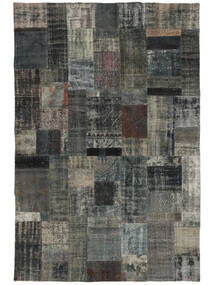 絨毯 Patchwork - Turkiet 201X303 黒/深緑色の (ウール, トルコ)