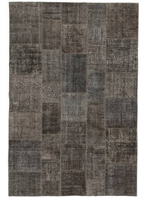 Patchwork - Turkiet Rug 198X299 Black/Brown Wool, Turkey Carpetvista