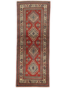 80X213 絨毯 オリエンタル カザック Fine 廊下 カーペット ダークレッド/ブラック (ウール, アフガニスタン) Carpetvista