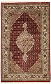 Täbriz Indi Teppich 150X239 Braun/Schwarz Wolle, Indien