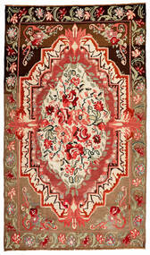 185X317 絨毯 オリエンタル Rose キリム オールド ダークレッド/レッド (ウール, モルドバ)