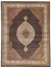  Oriental Tabriz Indi Rug 303X405 Brown/Black Large Wool, India