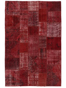 200X300 Tapis Patchwork - Turkiet Moderne Rouge Foncé/Noir (Laine, Turquie) Carpetvista